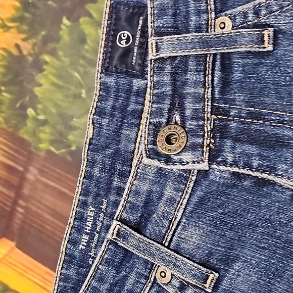 Ag Adriano Goldschmied Hailey Ex Boyfriend Frayed Hem Denim Shorts Size 25 - Picture 2 of 5